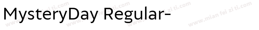 MysteryDay Regular字体转换